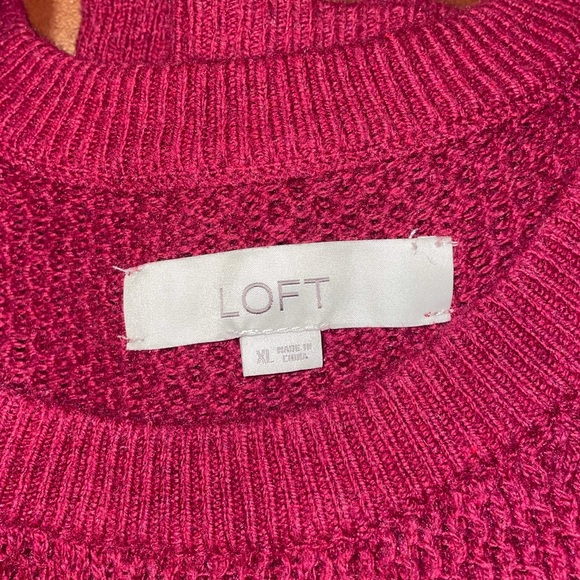 LOFT Cable Shoulder Sweater - Picture 6 of 9